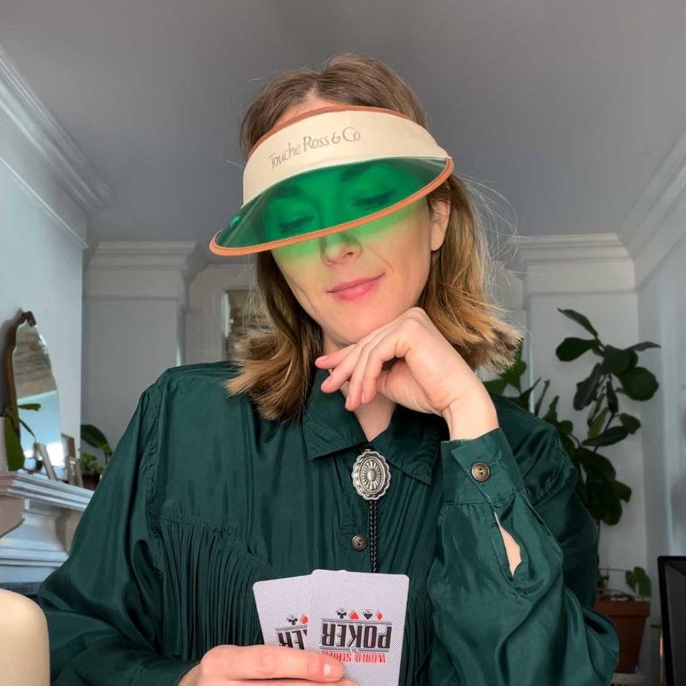⚡️SOLD⚡️ vintage touche ross & co poker visor - Picture 1 of 7